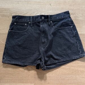 Madewell Mom Jean Black High-Rise Denim Women’s Shorts